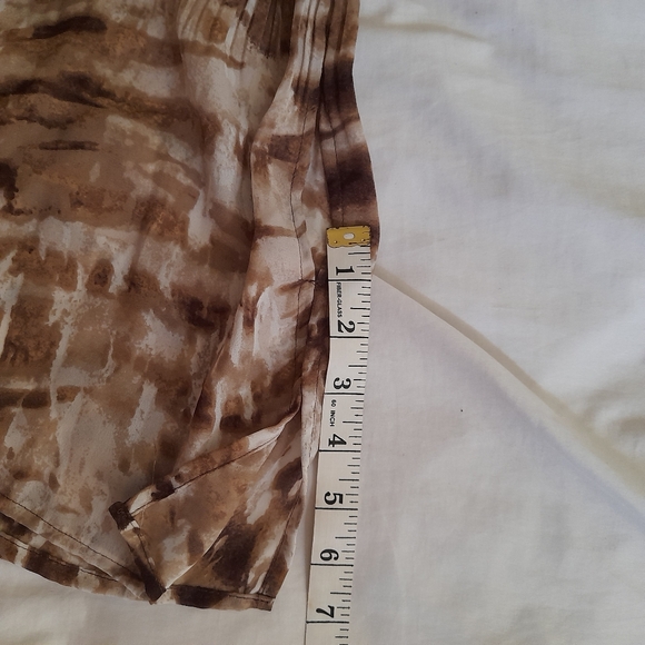 ● east5th | Short Tunic Style Dress with Kakhi Tie-Dye Print - Picture 10 of 16